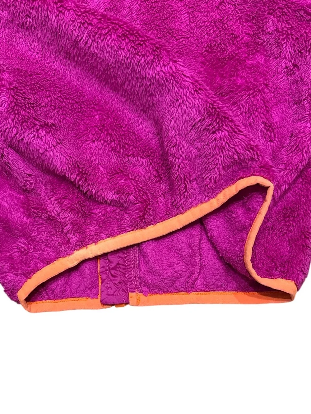 The North Face Oso Fleece Hooded Jacket Girls Size 3T Fuchsia Pink Orange